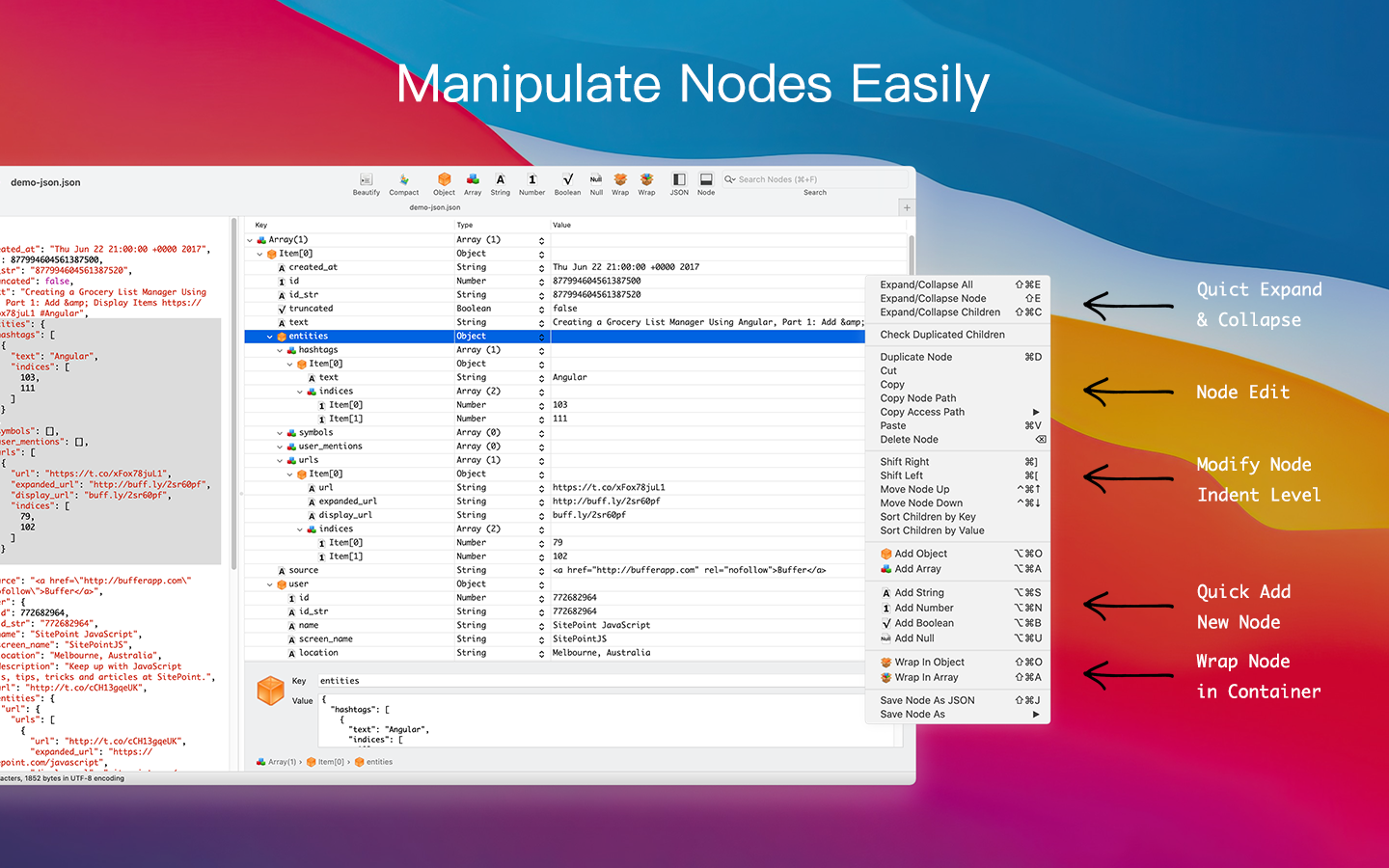 download mac json editor free